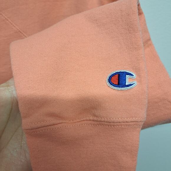 Champion Spellout Peachy Pink‎ Medium Sweatshirt - Picture 5 of 8